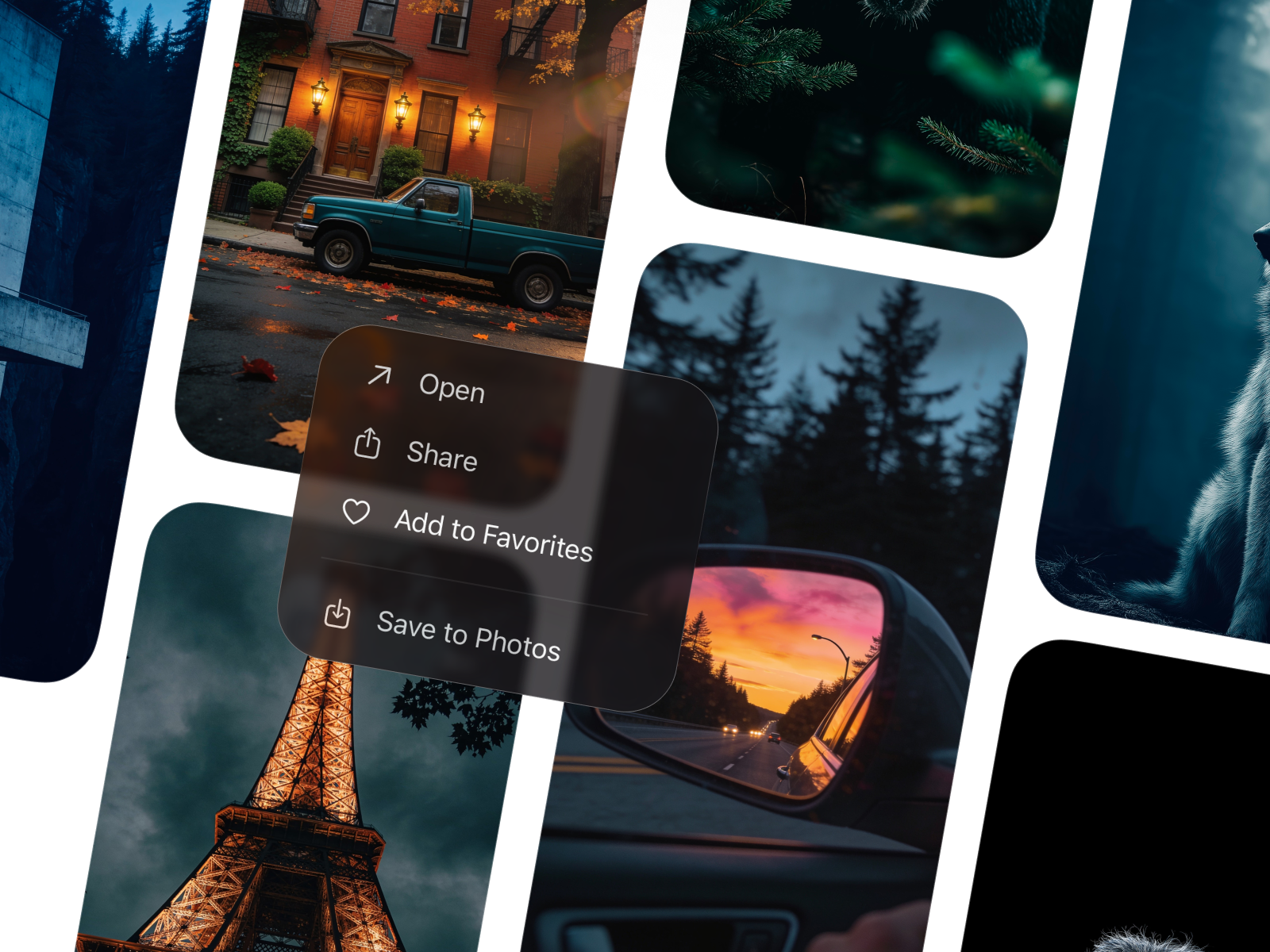 Pixora product interface shown on an iPhone